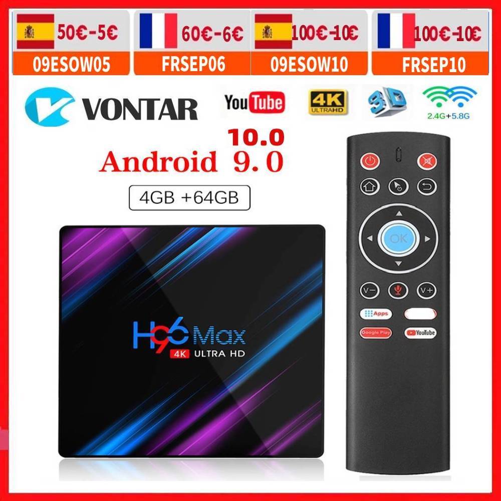 Vontar Ʈ TV ڽ, ȵ̵ 11.0, H96 MAX, 4GB ..